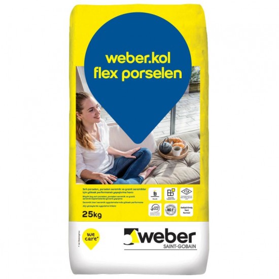 Weber kol flex porselen yapıştırıcı